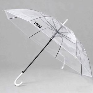 Parapluie publicitaire personnalisé Ys564, portable, en PVC transparent, avec logo, pas cher, coloré, cadeau - Product Image 1