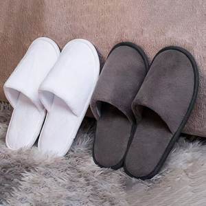 Chaussons d'hôtel de luxe <span class=keywords><strong>éco</strong></span>logiques, épaissis, antidérapants, en polaire corail, jetables, pour hommes et femmes - Product Image 1