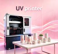 Imprimante UV rotative haute performance, têtes d'impression Epson, fonctionnement continu 24h/24, économie d'encre pour les produits cylindriques (gobelets, cosmétiques)