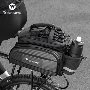 WEST BIKING Sac de Coffre de <span class=keywords><strong>Vélo</strong></span> Grande Capacité Étanche Sacoche de <span class=keywords><strong>Porte</strong></span>-Bagages Arrière de <span class=keywords><strong>Vélo</strong></span> pour Bicyclette - Product Image 1