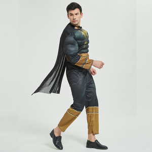 Película adulto superhéroe Cosplay negro músculo <span class=keywords><strong>Adam</strong></span> mono disfraz con tocado Halloween - Product Image 4