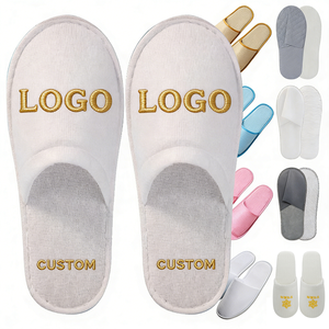 Chaussons d'hôtel personnalisés pour hommes et femmes, avec logo personnalisé, lavables, jetables, service client, spa, chaussons de luxe - Product Image 4