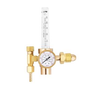 पीतल टिग मिग 0-4000psi आर्गन/co2 वेल्डिंग/कटिंग नियामक सिग्ल/डबल फ्लो मीटर संगत अनुकूलित आउटलेट कनेक्शन के साथ - Product Image 2