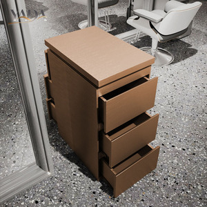 Carrello da Salone in Acciaio Inossidabile con 5 Cassetti e Ruote Bloccabili - Carrello Mobile per Estetisti e Barbieri - Product Image 2