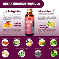 Boissons amincissantes rapides à marque privée OEM, produits naturels pour la perte de poids, détoxifiant oral à base de plantes, supplément minceur pour la santé digestive