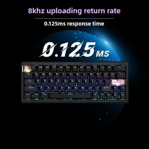 NUEVO <span class=keywords><strong>CIDOO</strong></span> C60 Aleación de aluminio Interruptor magnético Teclado Junta silenciosa Estructura RT0.01mm 8K 0.125MS Teclado de jugador de baja latencia - Product Image 4