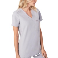 Meilleures ventes : Tenues d'infirmière respirantes en tissu tissé à manches courtes, uniformes médicaux d'hôpital, ensembles d'infirmières 2 pièces, utilisables en toutes saisons