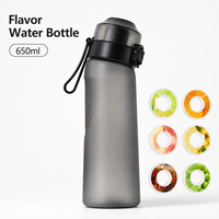 Bouteille d'eau aromatisée en plastique PP de qualité alimentaire 650 ml avec logo personnalisé, saveur fruitée, pour la gym et les voyages