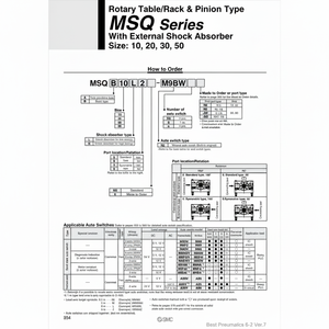 MSQB30H3แบบจำลองโต๊ะหมุนนิวเมติก SMC - Product Image 1