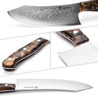 Couteaux et épées en mosaïque de 12 pouces de long, faits à la main en acier Damas, couteau de chasse droit, couteau de cuisine