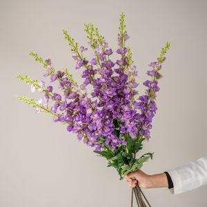 Flores Artificiales Mixtas de Tallo Único, de Plástico y Seda, Hechas a Mano, para Decoración de Bodas - Product Image 2