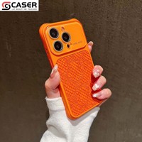 Coque de téléphone de luxe effet peau de serpent, protection anti-chute aux quatre coins, cache-objectif avec découpe précise, texture tendance pour iPhone 14-18