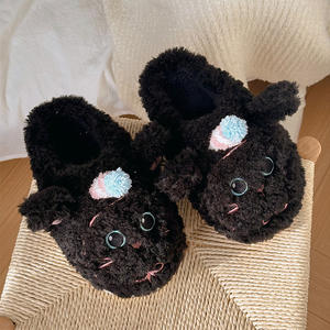 2025 new Women's Winter Thickened Cotton for <b>Slippers</b> Autumn Indoor <b>Home</b> Warm Labubu Plush Fashion Fur for <b>Slippers</b> Wholesale - Product Image 5