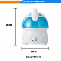 Diffuseur d'arômes à ultrasons YINHI, humidificateur à brume froide, design grenouille de dessin animé, matériau plastique, capacité 4L, silencieux <36dB
