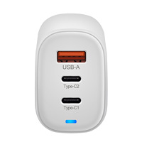 Chargeur rapide de bureau 45W/65W GaN USB-C PD 3.0 QC3.0 30W avec sortie 2C1A et protection contre les surcharges pour ordinateur portable/ordinateur portable et mobile