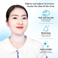 Masque de nuit peel-off pour le cou, marque privée OEM, collagène peptidique, glycérine, thé vert, vitamine C, algues marines, couvrance totale, raffermissant, ODM