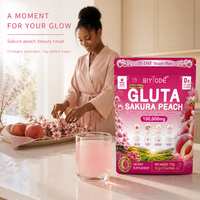 BIYODE Africa Meilleure Vente Gluta Sakura Collagen Peptides Poudre de Mélange Beauté Complément Alimentaire En Stock Faible MOQ Vente en Gros Usine