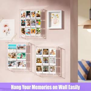 Fujifilm Mini/Wide/Square Films 9.9 \ "X 12.5 \" Instax Frame <span class=keywords><strong>2x3</strong></span> Mini pour <span class=keywords><strong>Polaroid</strong></span> Collage Photo Acrylique Flottant Pressé - Product Image 2