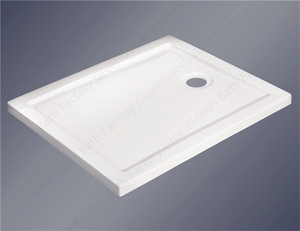 Sartenes rectangulares de acrílico Abs blanco antideslizantes, calidad Premium, personalizados - Product Image 2