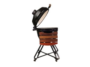 KIMSTONE 24 Inch Ceramic Charcoal Barbecue Fire Pit Cast Iron Barbecue Pizza Oven - Product Image 6