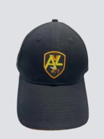 Casquette de baseball en sergé noir 100 % polyester avec broderie personnalisée motif points, douce et ajustable, style « Dad Hat » pour les entreprises