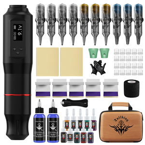 Kit de stylo rotatif professionnel pour tatouage, machine de maquillage permanent en alliage d'aluminium, ensemble complet pour les sourcils - Product Image 1