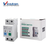 Interruptor de Circuito Inteligente WiFi Winston 63A RCBO 2P con Protección Contra Fugas, Medición de Energía, Protección Contra Sobretensión y Baja Tensión, Tuya CE