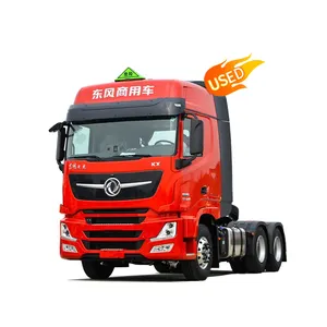 China Dongfeng Commercial Vehicle Tianlong Flagship KX King Edition 560hp 6X4 used tractor truck trailer for sale