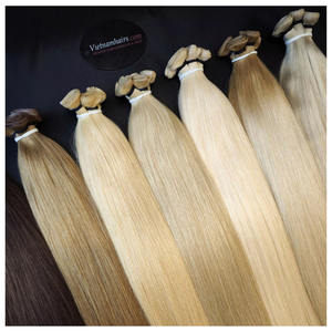 Extensions de cheveux humains naturels lisses Genius Weft, double épaisseur, cheveux Remy, vente en gros - Product Image 2