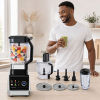 HGM 8-en-1 Mixeur Multifonction 2,5 L – Blender de Cuisine Haute Vitesse pour Broyer et Moudre – Machine de Restaurant – Vente Directe Usine