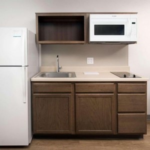 Modern Kitchenette for Apartments Small Wooden <strong>Sink</strong> Base Cabinets Faucet All One <strong>Kitchen</strong> <strong>Unit</strong> Modular Environmental Friendly - Product Image 4
