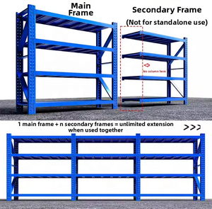 4 Tier Heavy Duty Foldable Boltless Metal Storage Rack Adjustable Industrial Warehouse Storage Shelves Commercial Steel <strong>Shelving</strong> - Product Image 6
