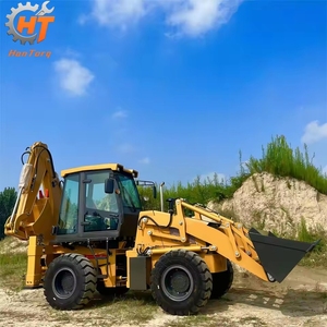 HANTORQ Produsen China Traktor Backhoe Loader Mini <span class=keywords><strong>4WD</strong></span> Tugas Berat Multifungsi Serbaguna Kompak Langsung Dari Pabrik - Product Image 3