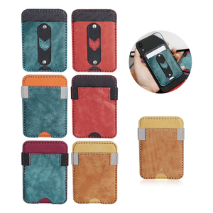 Titular de la tarjeta magnética Monedero Titular del teléfono Ranura de cuero Cartera del teléfono con soporte de tarjetas para iPhone Samsung - Product Image 1