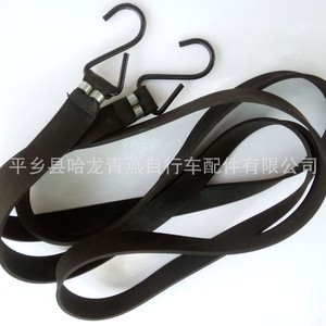 Luggage Straps Rubber Ropes Black Soft Rubber With Metal <b>Hooks</b> For <b>Car</b> And Equipment Use - Product Image 1