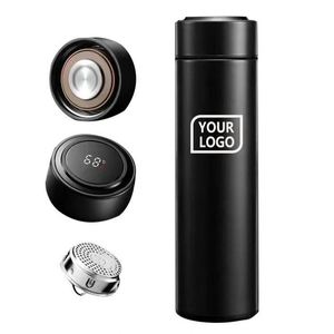 Botella de Agua Inteligente de Acero Inoxidable con Aislamiento al Vacío, Pantalla LED de Temperatura, 500 ml, Rendimiento Térmico de 6 Horas, para Beber Directamente - Product Image 1
