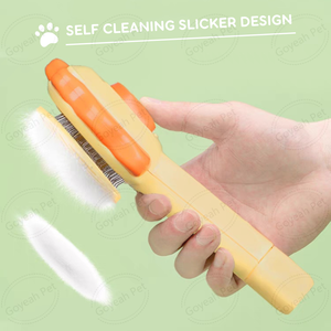 El más nuevo cepillo de autolimpieza para gatos, forma de Animal bonito, cepillo de pelo para el cuidado de mascotas con un clic - Product Image 3