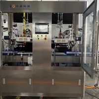 Machine d'étiquetage linéaire automatique pour manchons en PVC, machine de rétraction automatique de manchons pour ligne de bouteilles de jus 150BPM