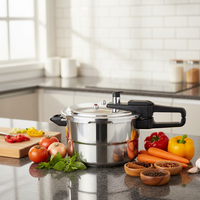 Autocuiseur Indien en Aluminium de 7 Litres, Écologique, Compatible avec les Cuisinières à Induction - Vente en Gros
