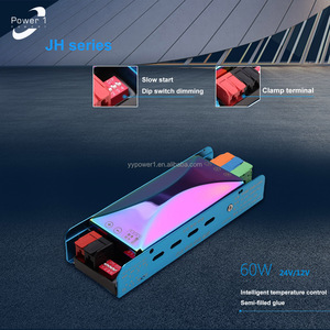 24V 60 Wát trong nhà dẫn lái xe kéo mã Dimmable chậm bắt đầu biến áp với <span class=keywords><strong>AC</strong></span>-<span class=keywords><strong>DC</strong></span> năng lượng chuyển giao cung cấp điện cho chiếu sáng trong nhà - Product Image 2