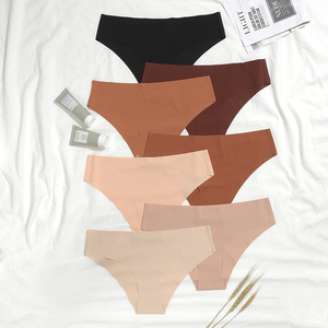 <span class=keywords><strong>Intimo</strong></span> <span class=keywords><strong>donna</strong></span> senza cuciture all'ingrosso, stile europeo e americano, bikini estivo leggero <span class=keywords><strong>taglie</strong></span> forti in seta ghiaccio a vita bassa effetto nude - Product Image 3