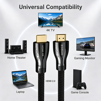 Câble HDMI certifié Ultra Haute Vitesse 48 Gbps 8K60Hz 4K120Hz HDR EARC ATC