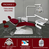Équipement médical clinique, fauteuil dentaire Foshan en vente, fauteuil dentaire électrique rotatif en métal et plastique