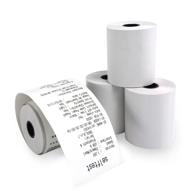 Jetland pos rolos térmicos 2 1/4 'x 85 'papel térmico sem bpa