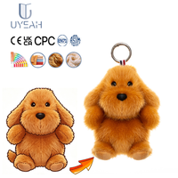 Porte-clés en peluche personnalisé UYEAH CPC OEM/ODM, design sur mesure, jouet en peluche doux en coton, mignon canard/chien, cadeau pour sac