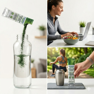 Astrawell Spirulina Natural Superfood <strong>High</strong> <strong>Protein</strong> Dietary Rich in Vitamins Minerals Energy Immune Spirulina Sachets Powder - Product Image 2