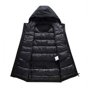 Chaqueta de Invierno para Hombre, con Capucha y Cuello Alto, Personalizable con Logotipo, Acolchada, de Algodón, Larga, al por Mayor - Product Image 2