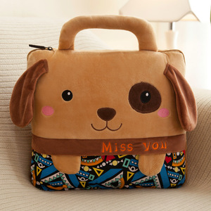Cartoon <strong>Quilt</strong> Flannel Blanket <strong>Quilt</strong> Dual-purpose Two-in-one Folding Car <strong>Throw</strong> Pillow Multi-function Pillow Cushion <strong>Quilt</strong> - Product Image 4