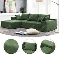 Ensemble de mobilier d'extérieur moderne Union Win – Canapé-lit d'angle convertible – Pouf modulaire design pour canapé compressé
