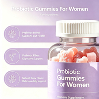 Gummies Probiotiques pour Hommes et Femmes – Soutien Digestif – Formule OEM – 5 Milliards d'UFC – Probiotiques Quotidiens – Gummies pour Femmes pour la Santé Intestinale